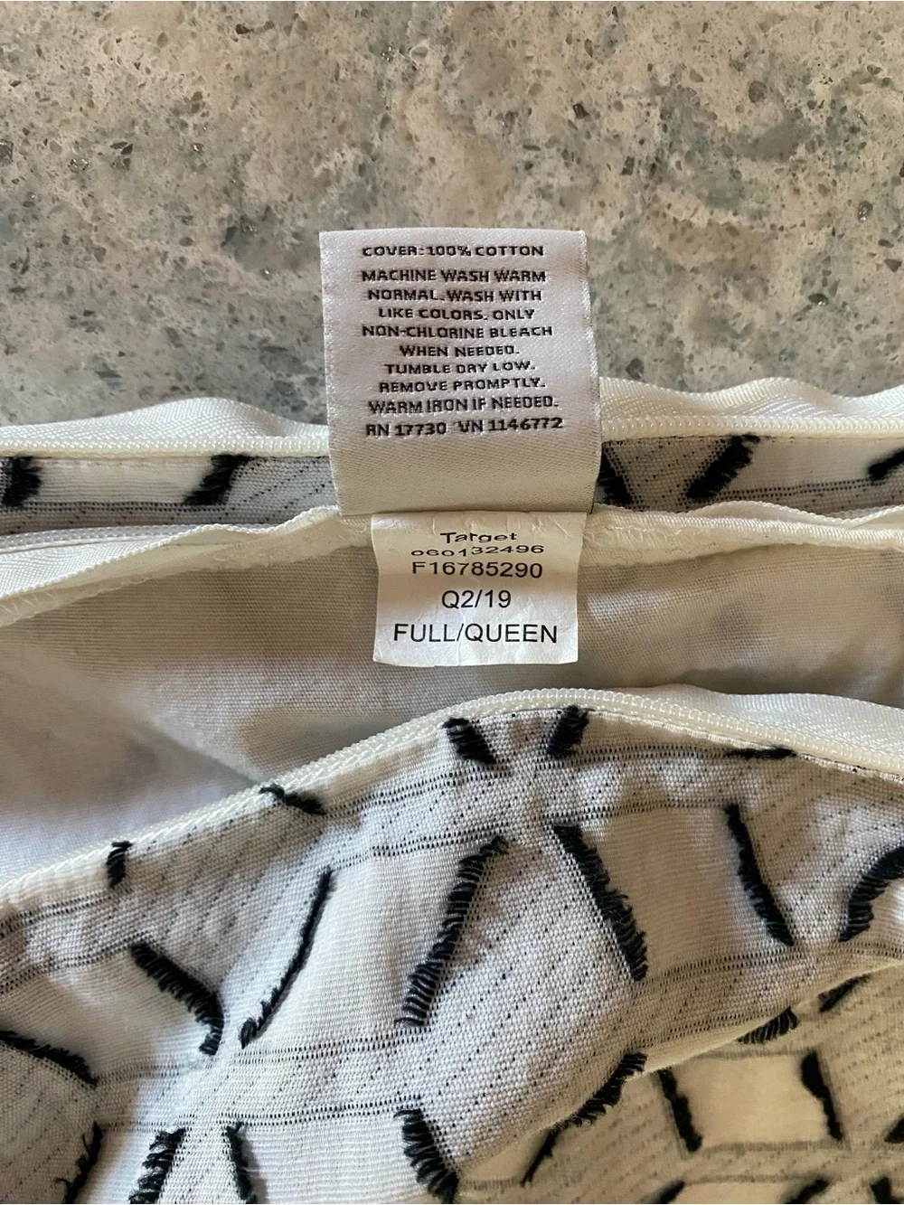 Nate Berkus White and Black Geometric pillowcases